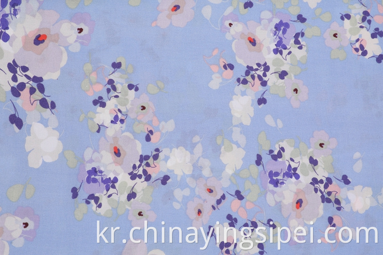 중국에서 제작 된 셔츠 용 에코 친화적 인 염색 인쇄 의류 크레페 원단